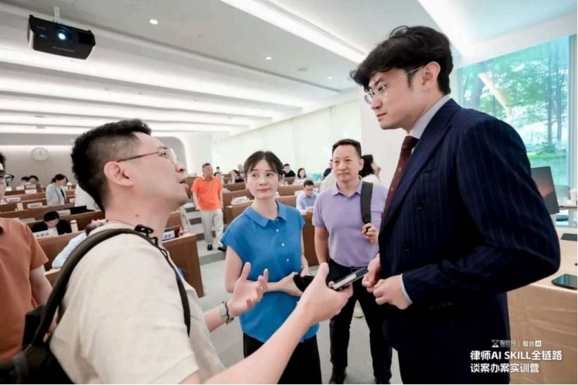 课程间隙现场交流